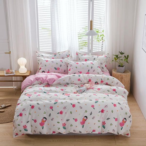 bedding sets white pink girls flowers kids luxury comforter set modern fashion king twin size bed linen duvet cover gift
bedding sets white pink girls flowers kids luxury comforter set modern fashion king twin size bed linen duvet cover gift