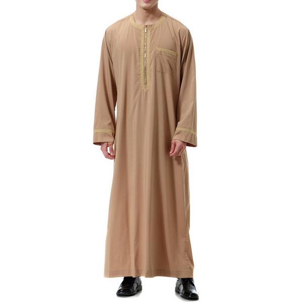 men's trench coats men muslim clothes solid color breathable robes long sleeve stand collar dubai middle east islamic arabic kaftan, Tan;black
men's trench coats men muslim clothes solid color breathable robes long sleeve stand collar dubai middle east islamic arabic kaftan, Tan;black