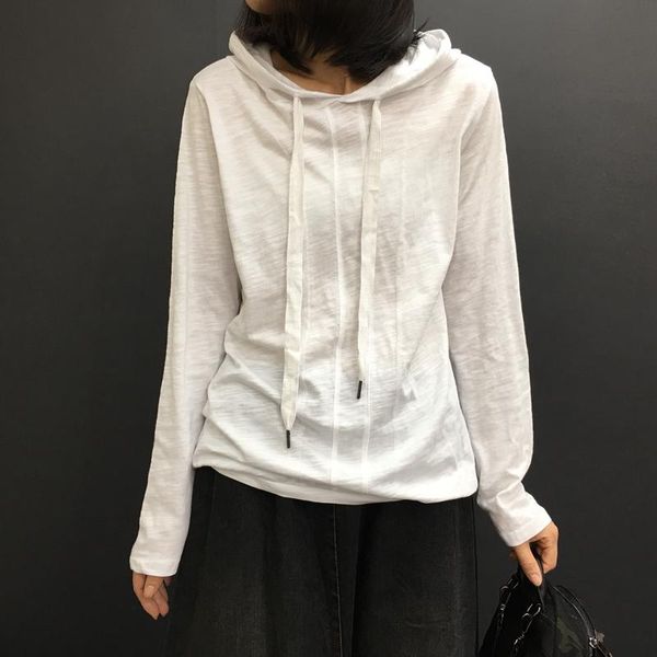 cotton and linen solid women t-shirts 2021 summer v-neck hooded loose long-sleeved lady elegant pulls tees women's t-shirt, White
cotton and linen solid women t-shirts 2021 summer v-neck hooded loose long-sleeved lady elegant pulls tees women's t-shirt, White