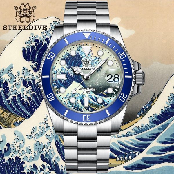 wristwatches steeldive full luminous kanagawa surfing dial 300m dive watch nh35 automatic mechanical men sapphire glass diver, Slivery;brown
wristwatches steeldive full luminous kanagawa surfing dial 300m dive watch nh35 automatic mechanical men sapphire glass diver, Slivery;brown