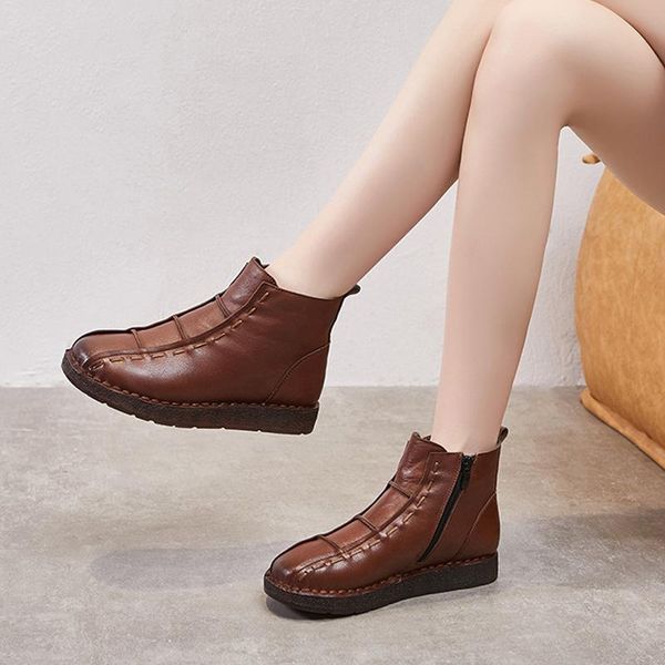 boots 2021 fashion winter women shoes woman genuine leather flat ankle waterproof wedge retro warm zapatos de mujer, Black
boots 2021 fashion winter women shoes woman genuine leather flat ankle waterproof wedge retro warm zapatos de mujer, Black