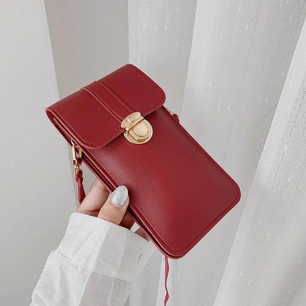 shoulder bags retro simple mobile phone bag 2021 women pu chain messenger small flap mini
shoulder bags retro simple mobile phone bag 2021 women pu chain messenger small flap mini