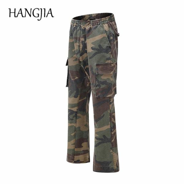 camouflage flare pants fashionable camo cargo for men slim fit trousers youth all-match style men's, Black
camouflage flare pants fashionable camo cargo for men slim fit trousers youth all-match style men's, Black