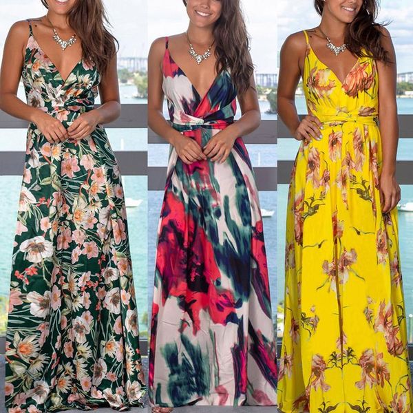 women dress v neck sling summer floral print long spaghetti strap party boho chiffon elegan maxi dresses beach 2021 casual, Black;gray
women dress v neck sling summer floral print long spaghetti strap party boho chiffon elegan maxi dresses beach 2021 casual, Black;gray