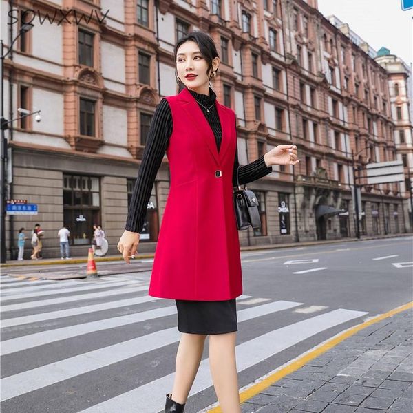 women's vests novelty red formal styles middle long vest & waistcoat for women spring autumn business work wear blazers ladies clothes, Black;white
women's vests novelty red formal styles middle long vest & waistcoat for women spring autumn business work wear blazers ladies clothes, Black;white