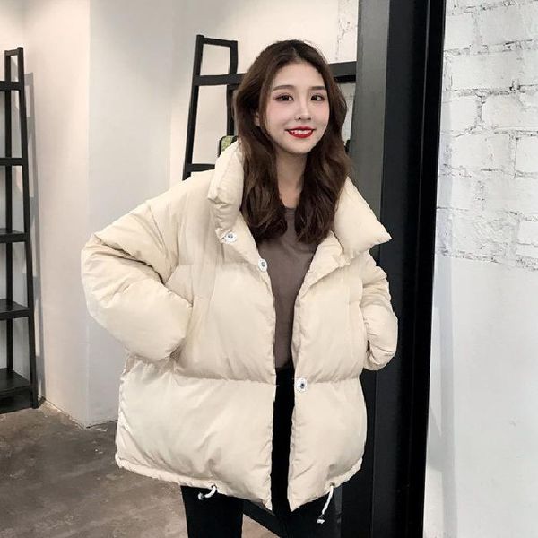 women's jackets winter korean stand collar female 2022 cotton jacket thickened bf wind loose bread suit student, Black;brown
women's jackets winter korean stand collar female 2022 cotton jacket thickened bf wind loose bread suit student, Black;brown