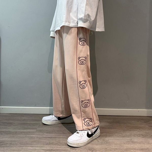 bear print sweatpants women summer 2021 fashion korean style joggers women high waist loose casual black trousers, Black;white
bear print sweatpants women summer 2021 fashion korean style joggers women high waist loose casual black trousers, Black;white