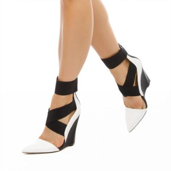 dress shoes 2021 fashion high heel pu material women slope wedding party shoe heels 11cm white color plus size 39#, Black
dress shoes 2021 fashion high heel pu material women slope wedding party shoe heels 11cm white color plus size 39#, Black