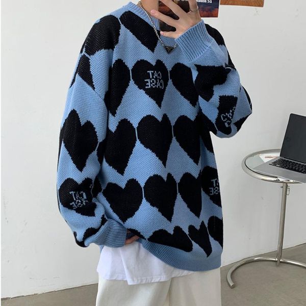 men's sweaters printed sweater men women couple oversized harajuku hip hop streetwear pullover knitted korean vintage punk, White;black
men's sweaters printed sweater men women couple oversized harajuku hip hop streetwear pullover knitted korean vintage punk, White;black