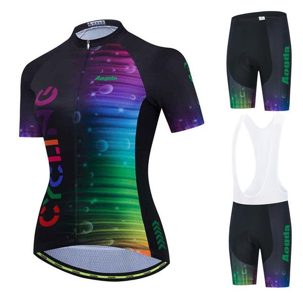 racing sets aogda cycling jersey female women's jerseyshort sleeve summer bicycle clothing breathable quite dry bike, Black;blue
racing sets aogda cycling jersey female women's jerseyshort sleeve summer bicycle clothing breathable quite dry bike, Black;blue