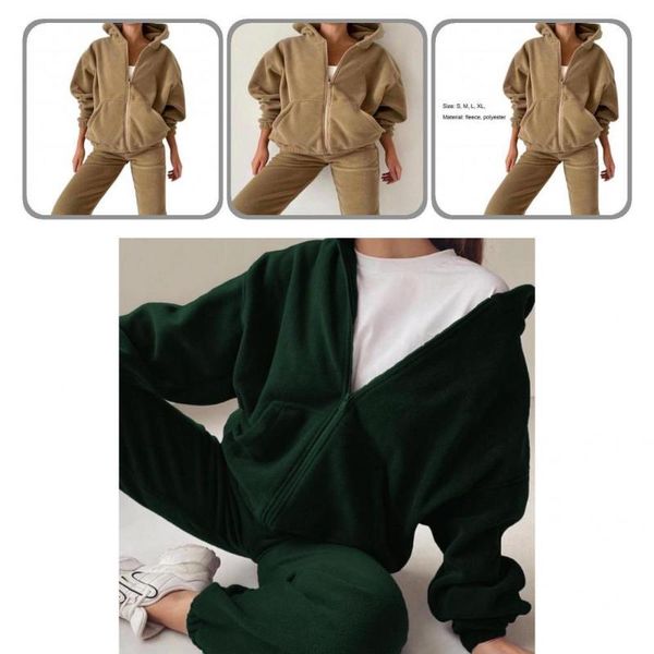 women's two piece pants 1 set casual tracksuit warm loose sweatshirt high waist sweatpants for travel hoodie, White
women's two piece pants 1 set casual tracksuit warm loose sweatshirt high waist sweatpants for travel hoodie, White
