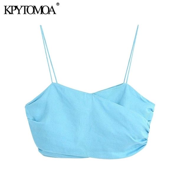 kpytomoa women fashion gathered strappy cropped tank vintage backless elastic thin straps female camis chic 210407, White
kpytomoa women fashion gathered strappy cropped tank vintage backless elastic thin straps female camis chic 210407, White