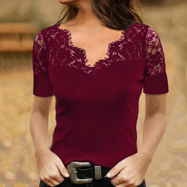 women's t-shirt women summer solid color t-shirts mesh patchwork design decor see through v-neck short sleeve slim pullovers blusas, White
women's t-shirt women summer solid color t-shirts mesh patchwork design decor see through v-neck short sleeve slim pullovers blusas, White