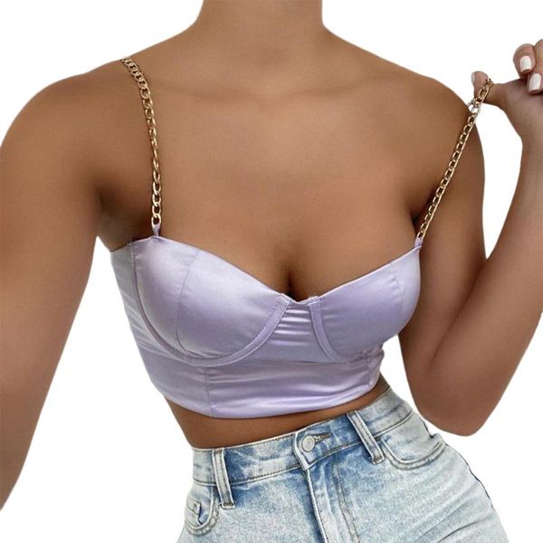 women's tanks & camis purple camisole women v neck metal strap skinny solid color club holiday fashion crop clubwear streetwear, White
women's tanks & camis purple camisole women v neck metal strap skinny solid color club holiday fashion crop clubwear streetwear, White