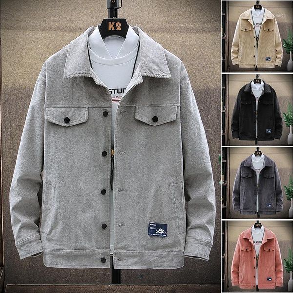 men's jackets corduroy jacket spring and autumn 2021 korean style trend casual student winter clothes, Black;brown
men's jackets corduroy jacket spring and autumn 2021 korean style trend casual student winter clothes, Black;brown