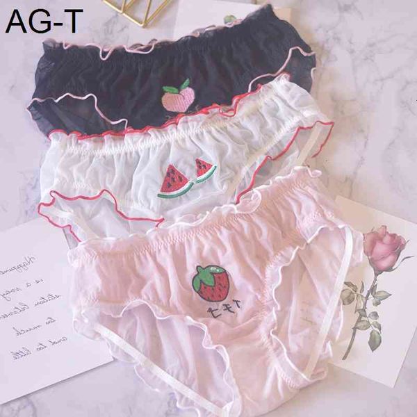 sp&city cute cartoon fruits embroidery pattern underwear women mesh transparent panties girl student briefs female lingerie, Black;pink
sp&city cute cartoon fruits embroidery pattern underwear women mesh transparent panties girl student briefs female lingerie, Black;pink