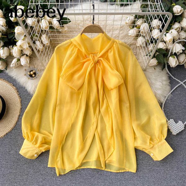 women korean sweet blouse elegant bow collar puff sleeve office blouses autumn casual loose fashion streetwear 210715, White
women korean sweet blouse elegant bow collar puff sleeve office blouses autumn casual loose fashion streetwear 210715, White