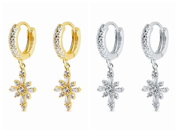 hoop & huggie 925 sterling silver ear buckle luxury crystal earrings for women gold color small cute flower pendant jewelry, Golden;silver
hoop & huggie 925 sterling silver ear buckle luxury crystal earrings for women gold color small cute flower pendant jewelry, Golden;silver