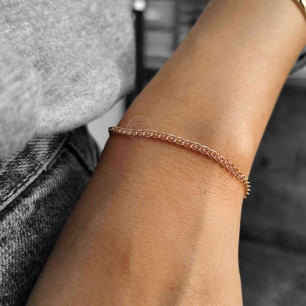 585 rose gold 3/5mm snail wheat bead link chain bracelet for women girl 20cm fashion jewelry gifts cb58a, Golden;silver
585 rose gold 3/5mm snail wheat bead link chain bracelet for women girl 20cm fashion jewelry gifts cb58a, Golden;silver