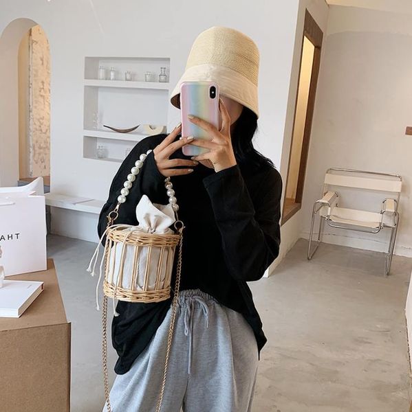 woven's bags straw female 2021 spring picnic outdoor wild cute handmade messenger portable pearl bag rattan handbag
woven's bags straw female 2021 spring picnic outdoor wild cute handmade messenger portable pearl bag rattan handbag