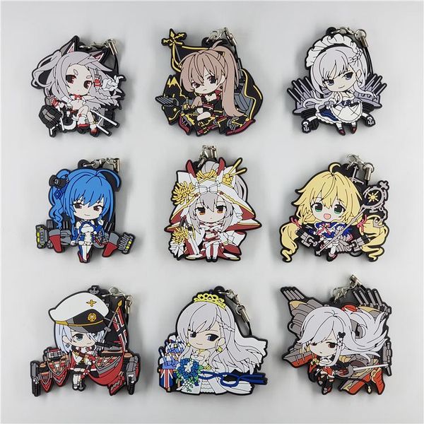 keychains azur lane original japanese anime figure rubber mobile phone charms/keychain/strap keyring, Silver
keychains azur lane original japanese anime figure rubber mobile phone charms/keychain/strap keyring, Silver
