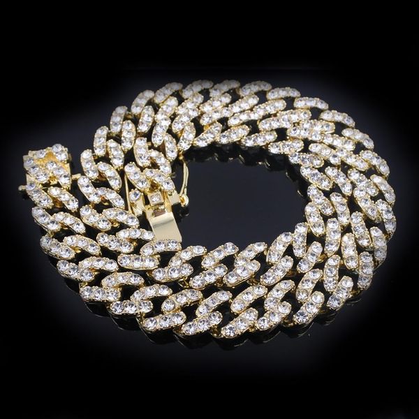 bubble crystal stone link miami curb cuban chain 12mm rap rock punk hiphop necklace men's choker jewelry dancer singer gift x0509, Black
bubble crystal stone link miami curb cuban chain 12mm rap rock punk hiphop necklace men's choker jewelry dancer singer gift x0509, Black