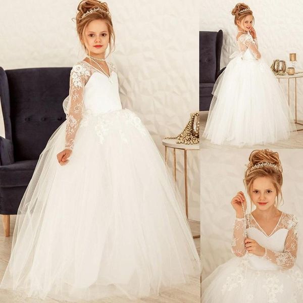 girl's dresses eightree white lace flower girls dress for wedding party beading first holy communion special occasion wears, Red;yellow
girl's dresses eightree white lace flower girls dress for wedding party beading first holy communion special occasion wears, Red;yellow