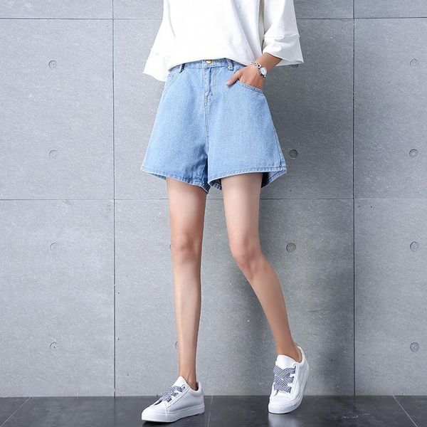 women's shorts jean korean 2021 street wear fashion simple summer zipper cotton pockets large size high waist, White;black
women's shorts jean korean 2021 street wear fashion simple summer zipper cotton pockets large size high waist, White;black