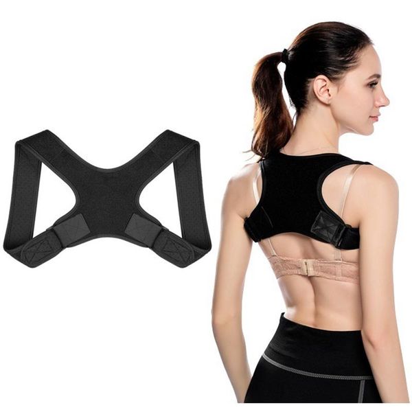 back support humpback correction belts posture corrector clavicle spine shoulder lumbar brace adjustable body shaping, Black;blue
back support humpback correction belts posture corrector clavicle spine shoulder lumbar brace adjustable body shaping, Black;blue