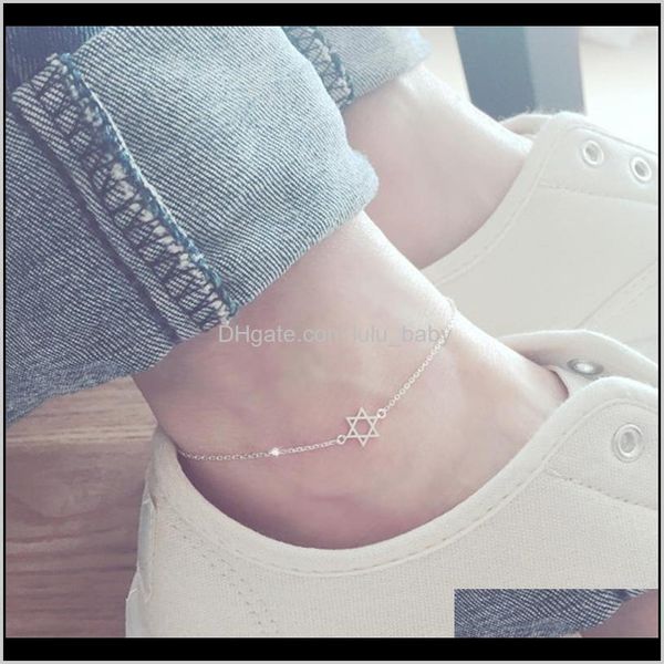 anklets jewelry drop delivery 2021 s925 sterling sier six star anklet female korean simple temperament pendant is a versatile learning gift, Red;blue
anklets jewelry drop delivery 2021 s925 sterling sier six star anklet female korean simple temperament pendant is a versatile learning gift, Red;blue