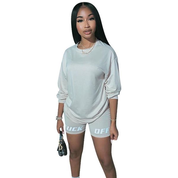design women o neck shorts suit lady casual sporty track female letter print 2 pieces outfits clothes lmn052 women's tracksuits, Gray
design women o neck shorts suit lady casual sporty track female letter print 2 pieces outfits clothes lmn052 women's tracksuits, Gray