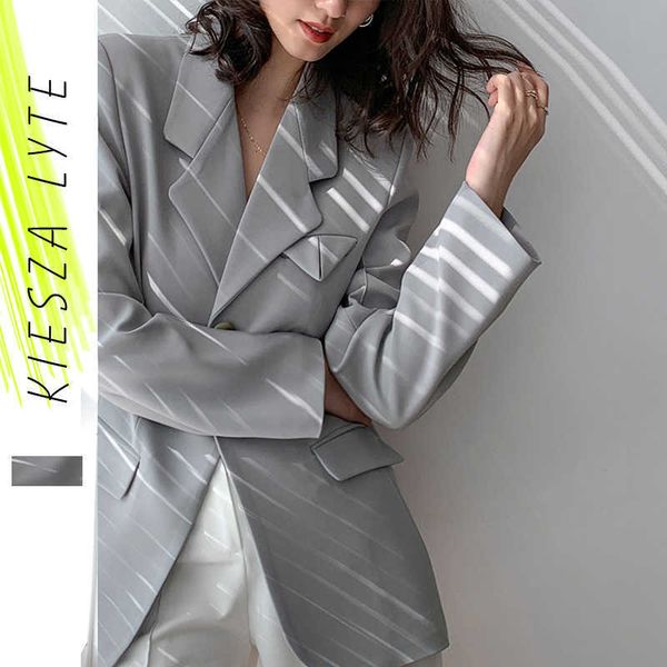 blue grey suit blazer women casual slim spring autumn female single button notched collar jacket office lady workwear 210608, White;black
blue grey suit blazer women casual slim spring autumn female single button notched collar jacket office lady workwear 210608, White;black