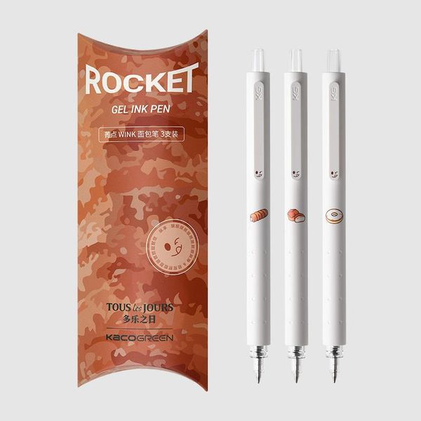 gel pens kaco rocket 3pcs/set kawaii bread 0.5mm white press neutral writing caneta black refill stationery supply signing stylo
gel pens kaco rocket 3pcs/set kawaii bread 0.5mm white press neutral writing caneta black refill stationery supply signing stylo