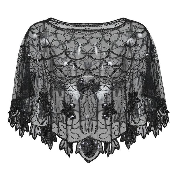 scarves women's 1920s wraps sequin deco fringed wedding cape evening shawl bridal scarf circle flower gatsby party cover up, Blue;gray
scarves women's 1920s wraps sequin deco fringed wedding cape evening shawl bridal scarf circle flower gatsby party cover up, Blue;gray