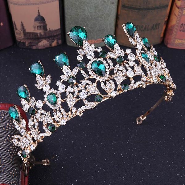 hair clips & barrettes european luxury headpiece water droplets green crystal bride crown hoop diadem tiara wedding accessories jewelry, Golden;silver
hair clips & barrettes european luxury headpiece water droplets green crystal bride crown hoop diadem tiara wedding accessories jewelry, Golden;silver