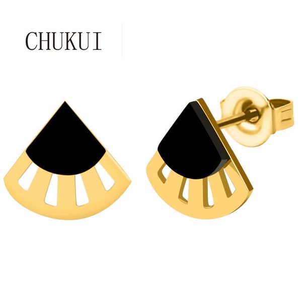 stud chukui women girls fan shape earrings stainless steel gold minimalist jewelry boucle d'oreille bijoux, Golden;silver
stud chukui women girls fan shape earrings stainless steel gold minimalist jewelry boucle d'oreille bijoux, Golden;silver