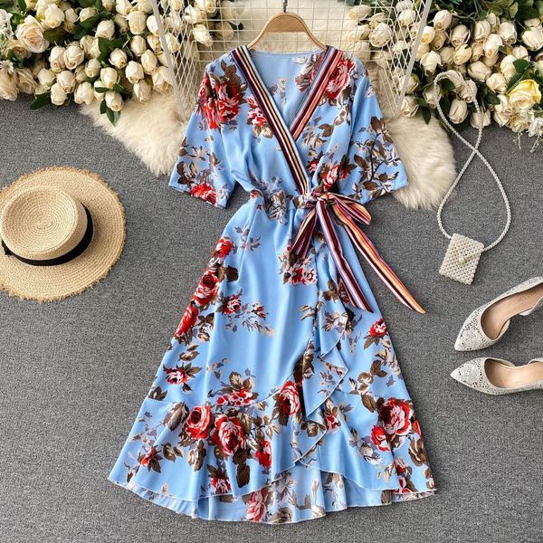casual dresses singreiny women irregular ruffles dress summer french v neck short sleeve a-line boho print holiday beach, Black;gray
casual dresses singreiny women irregular ruffles dress summer french v neck short sleeve a-line boho print holiday beach, Black;gray