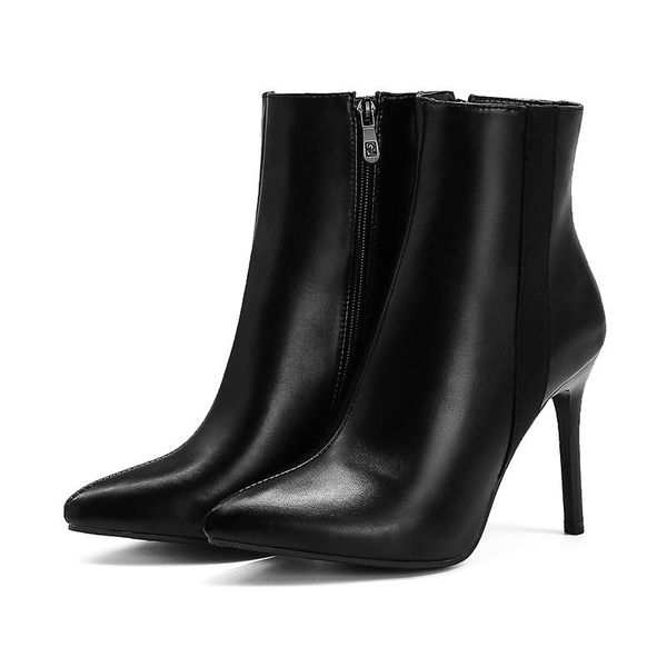 boots lucyever pointed toe stiletto heeled ankle for women plus size autumn winter pu leather high heels short botas mujer, Black
boots lucyever pointed toe stiletto heeled ankle for women plus size autumn winter pu leather high heels short botas mujer, Black