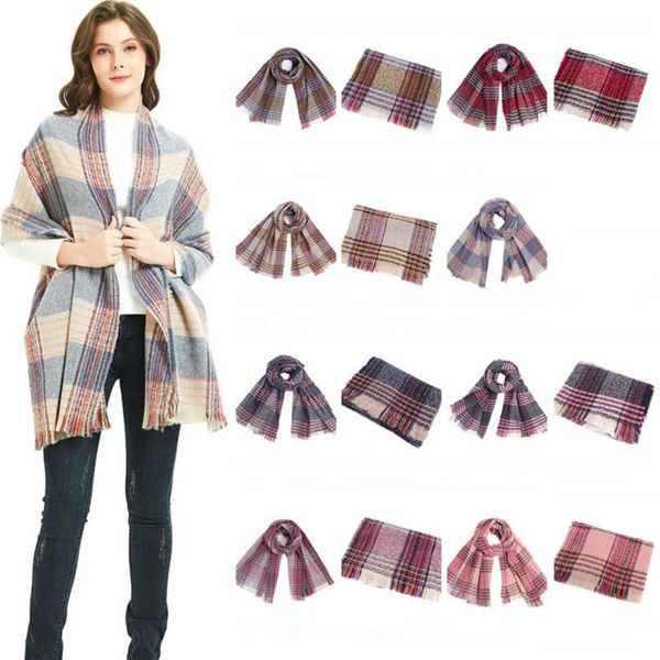 hats, scarves & gloves sets designer winter women's fashion long shawl big grid warm large scarf wrap lady wraps 2021, Blue;gray
hats, scarves & gloves sets designer winter women's fashion long shawl big grid warm large scarf wrap lady wraps 2021, Blue;gray