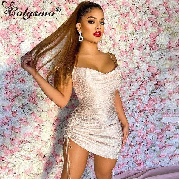 colysmo leopard summer dress drawstring ruched spaghetti strap backless cowl neck zip mini women club party vestidos 210527, Black;gray
colysmo leopard summer dress drawstring ruched spaghetti strap backless cowl neck zip mini women club party vestidos 210527, Black;gray