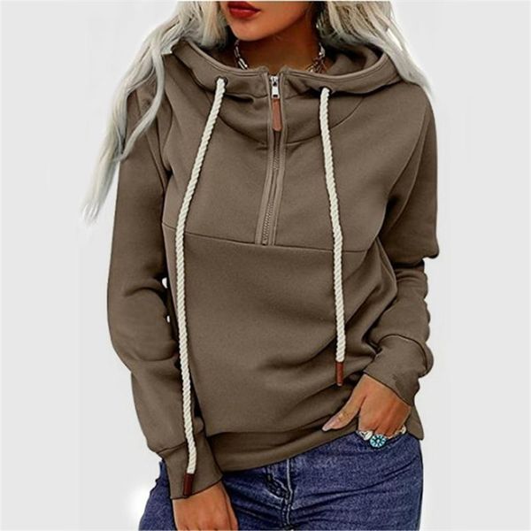women's hoodies & sweatshirts women spring fall loose streetwear solid color long sleeve hooded pullover with zipper s/m//xl/xxl, Black
women's hoodies & sweatshirts women spring fall loose streetwear solid color long sleeve hooded pullover with zipper s/m//xl/xxl, Black