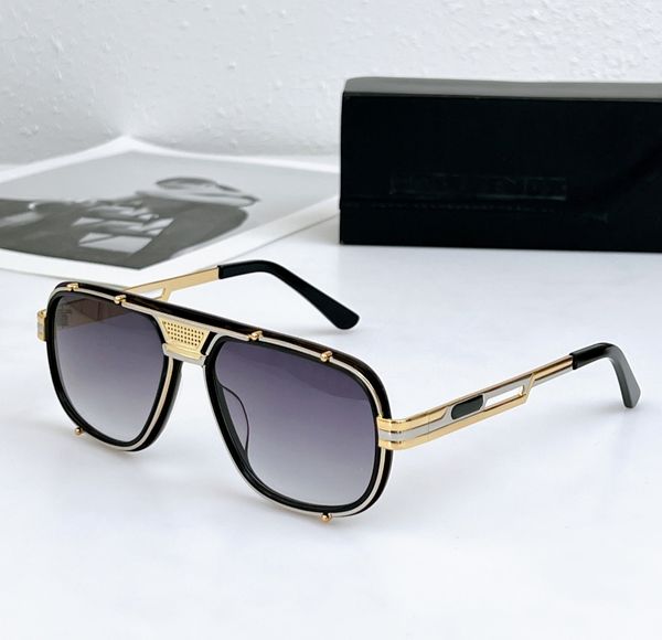vintage pilot sunglasses for men 665 black gold grey gradient men sun shases hip hop glasse seye wear with box, White;black
vintage pilot sunglasses for men 665 black gold grey gradient men sun shases hip hop glasse seye wear with box, White;black