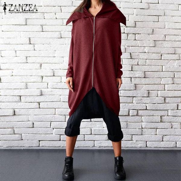 women's jackets 2021 zanzea asymmetrical overcoats long sleeve female casual casaco zip coats plus size, Black;brown
women's jackets 2021 zanzea asymmetrical overcoats long sleeve female casual casaco zip coats plus size, Black;brown