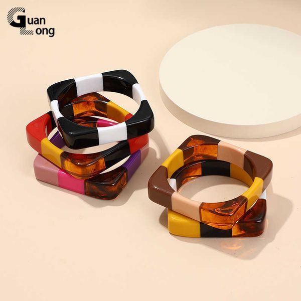 guanlong fashion colorful resin bangles for women indian jewellery bangle with designer charms irregula bracelets bangle elegant q0719, Black
guanlong fashion colorful resin bangles for women indian jewellery bangle with designer charms irregula bracelets bangle elegant q0719, Black