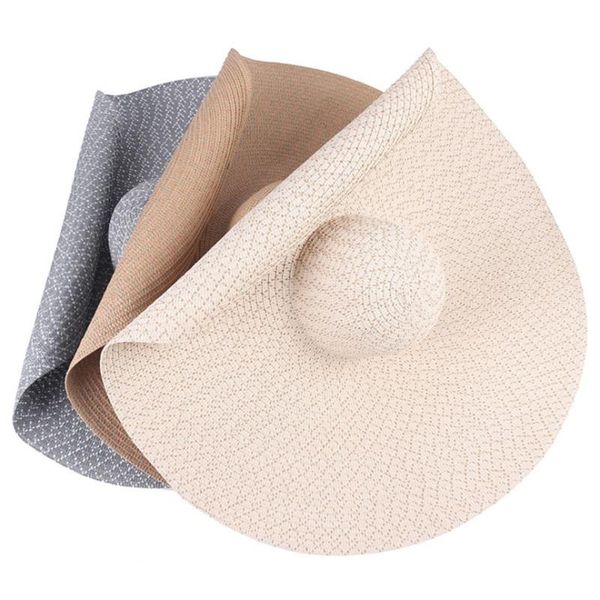wide brim hats wzcx color contrast 25cm sun protection straw hat summer women shading outdoor travel beach visor cap, Blue;gray
wide brim hats wzcx color contrast 25cm sun protection straw hat summer women shading outdoor travel beach visor cap, Blue;gray