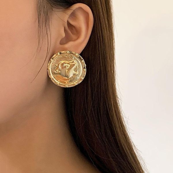 stud punk creative alloy animal round earrings for women simple vintage statement geometric fashion ear jewelry gift, Golden;silver
stud punk creative alloy animal round earrings for women simple vintage statement geometric fashion ear jewelry gift, Golden;silver
