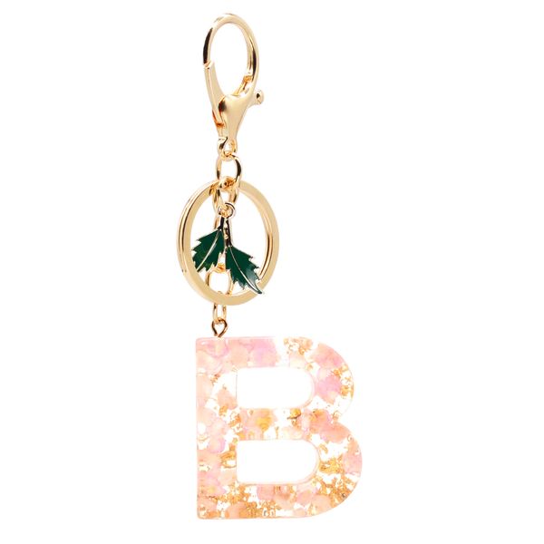 new fashion english letter keychain resin small pink flowers with gold foil filling pendant key chain handbag charms for woman, Silver
new fashion english letter keychain resin small pink flowers with gold foil filling pendant key chain handbag charms for woman, Silver