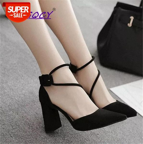 pointed toe suede square heel high sandals women 2019 spring summer shoes woman fashion riband buckle strap ladies #jm7k, Black
pointed toe suede square heel high sandals women 2019 spring summer shoes woman fashion riband buckle strap ladies #jm7k, Black