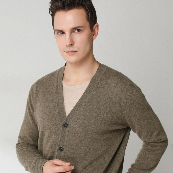 men's sweaters zocept man cardigans 100% pure cashmere knitted jackets 2021 winter autumn v-neck long sleeve solid color sweater, White;black
men's sweaters zocept man cardigans 100% pure cashmere knitted jackets 2021 winter autumn v-neck long sleeve solid color sweater, White;black