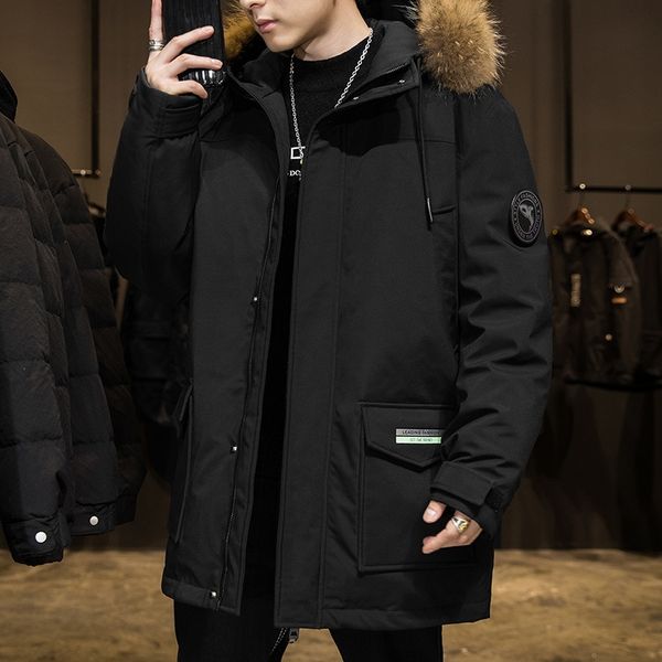 canadian winter new down men's medium length jacket fashion raccoon fur coat 2020, Black
canadian winter new down men's medium length jacket fashion raccoon fur coat 2020, Black